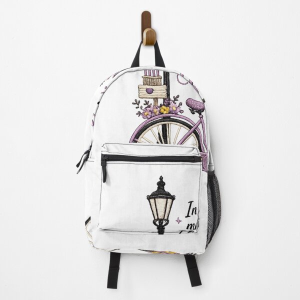 Item preview, In Motion, I Find Myself – Vintage Floral Bicycle Embroidery Style Design designed and sold by Aurelux_24.