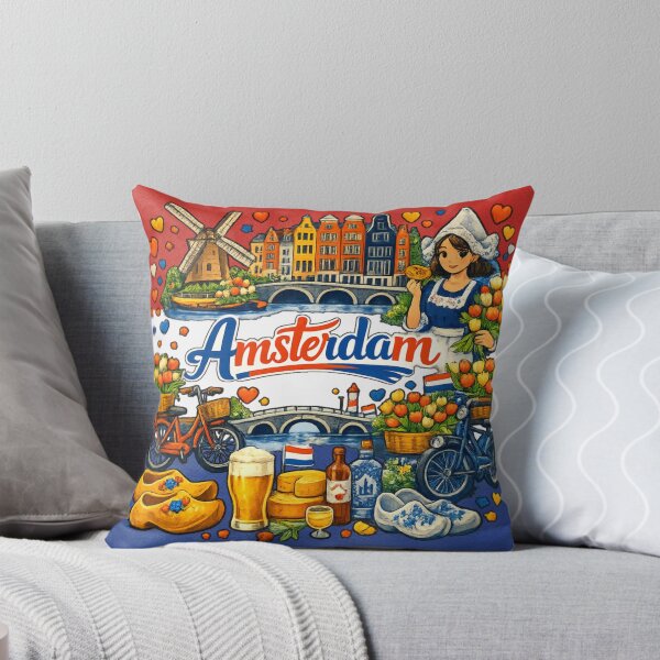 Item preview, Amsterdam Netherlands  designed and sold by happyteeshirt.
