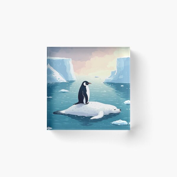 Item preview, Penguins and seals have become separated from their flocks. designed and sold by Whose-sweat.