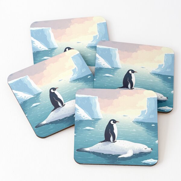 Item preview, Penguins and seals have become separated from their flocks. designed and sold by Whose-sweat.