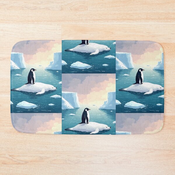 Item preview, Penguins and seals have become separated from their flocks. designed and sold by Whose-sweat.