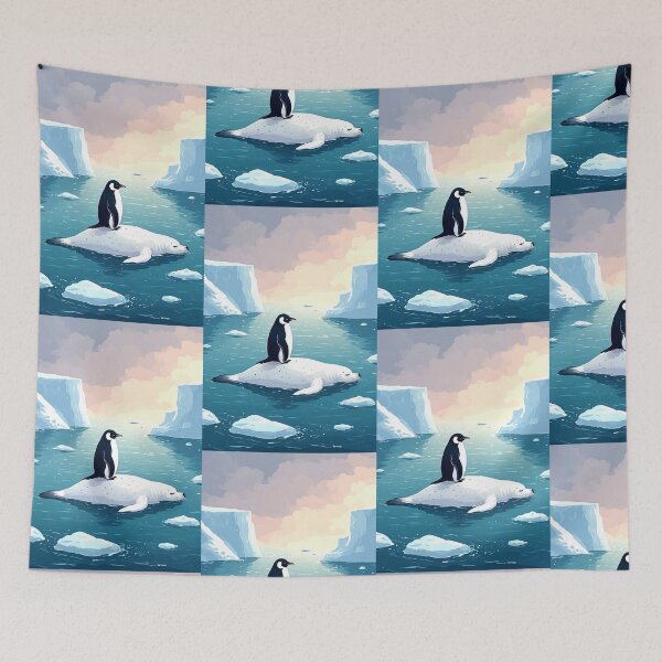 Item preview, Penguins and seals have become separated from their flocks. designed and sold by Whose-sweat.