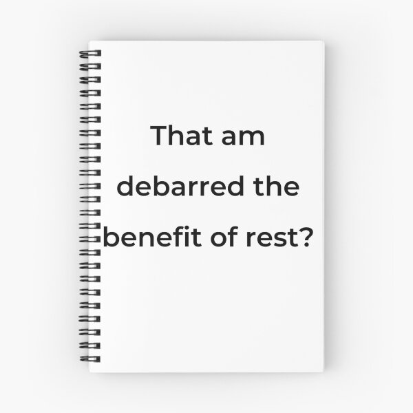 Item preview, "That am debarred the benefit of rest?" - print black designed and sold by ariksworld.