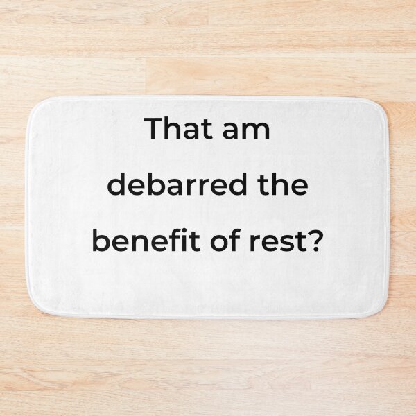 Item preview, "That am debarred the benefit of rest?" - print black designed and sold by ariksworld.