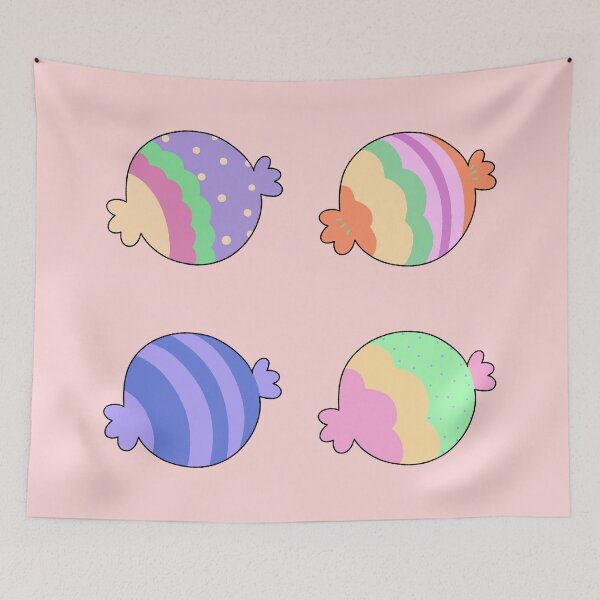 Item preview, Cute Pastel Candy Hand Drawn Illustration designed and sold by ubborn.