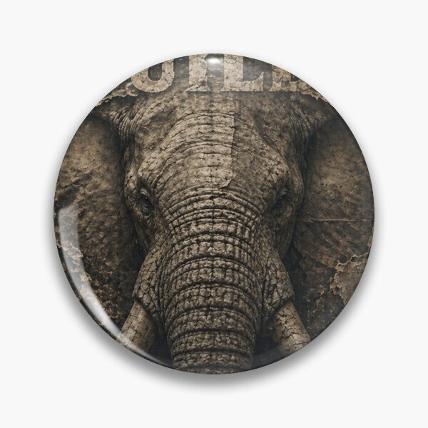 Item preview, Builder Discipline Time Builds Everything Elephant Industrial Wall Art designed and sold by SavannaStrikes.