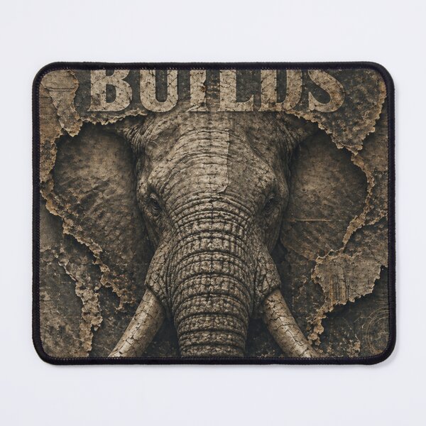 Item preview, Builder Discipline Time Builds Everything Elephant Industrial Wall Art designed and sold by SavannaStrikes.