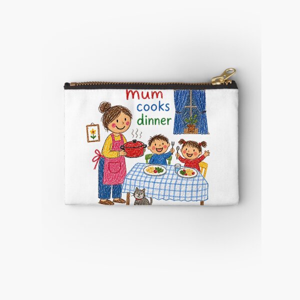 Item preview, Mum Cooks Dinner Child Drawing designed and sold by Podartfulpress.