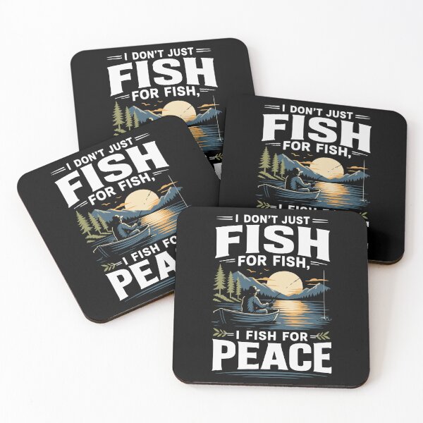 Item preview, I'm not just fishing for fish, I'm fishing for peace – Mindful Angler saying designed and sold by FreshPixelArt.