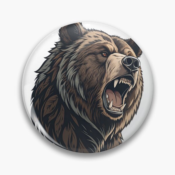Item preview, Fierce Bear Head Vector | Aggressive Wild Bear Face | Powerful Animal Logo Design designed and sold by Studio Atharv.