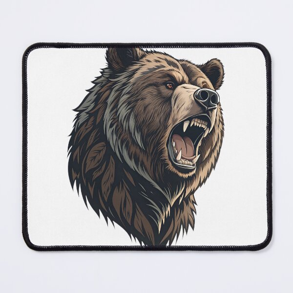 Item preview, Fierce Bear Head Vector | Aggressive Wild Bear Face | Powerful Animal Logo Design designed and sold by Studio Atharv.