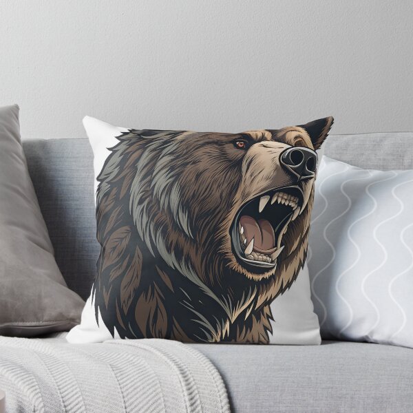 Item preview, Fierce Bear Head Vector | Aggressive Wild Bear Face | Powerful Animal Logo Design designed and sold by Studio Atharv.