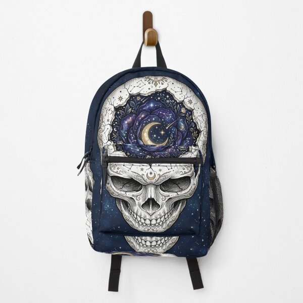 Item preview, The Star-Struck Skull | Celestial Night Bloom & Fine Line Anatomy Art designed and sold by Studio77-Gothic.