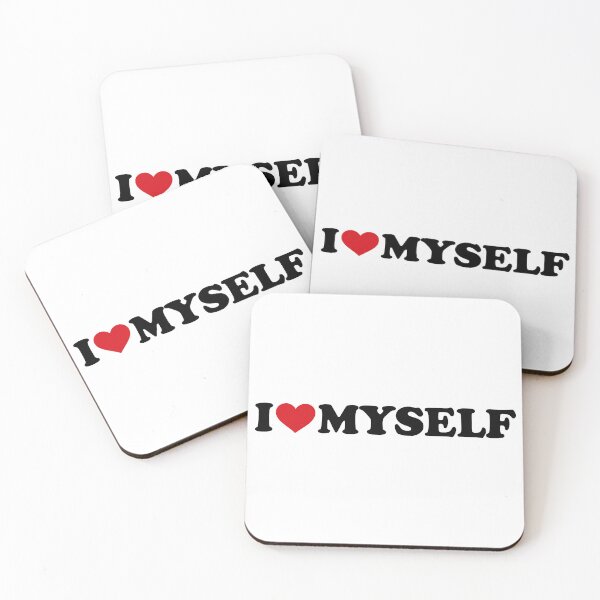 Item preview, I love Myself - I ♥ Myself – Simple Red Heart Self Love Text Design designed and sold by EmeraldeaArt.
