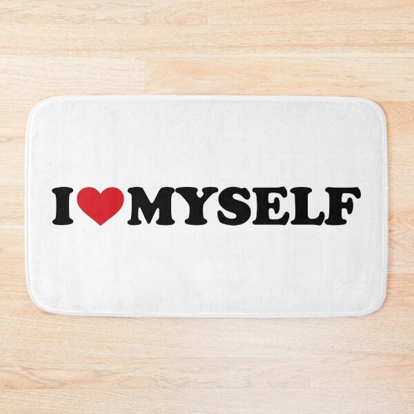 Item preview, I love Myself - I ♥ Myself – Simple Red Heart Self Love Text Design designed and sold by EmeraldeaArt.