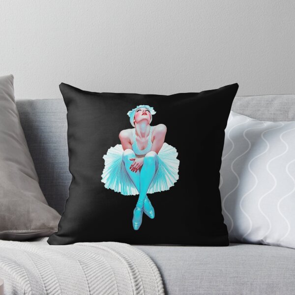 Item preview, Elegant Ballerina in Ice Blue and White Tutu Art designed and sold by RamyGallery.