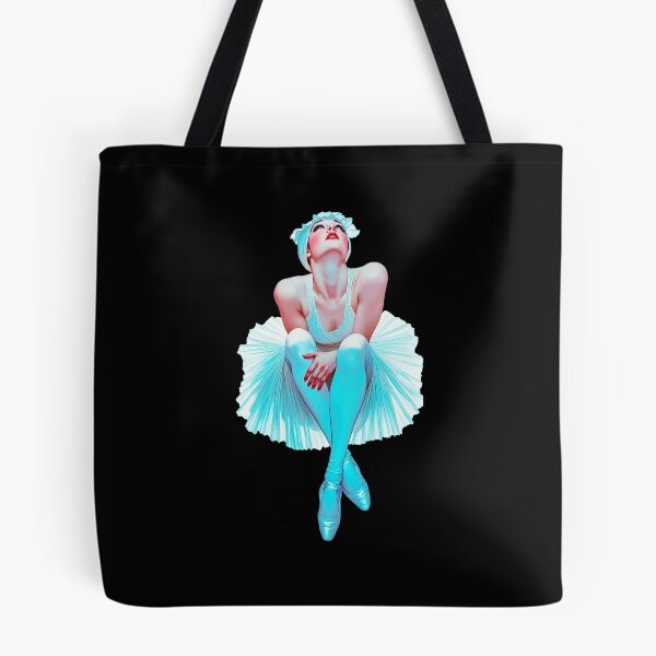 Aperçu de l'œuvre Élégante ballerine en tutu bleu glacier et blanc créée et vendue par RamyGallery.