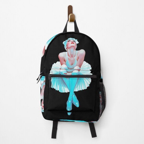 Item preview, Elegant Ballerina in Ice Blue and White Tutu Art designed and sold by RamyGallery.