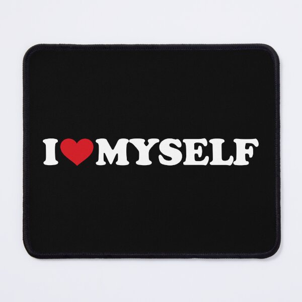 Item preview, I love Myself - I ♥ Myself – Simple Red Heart Self Love white Text Design designed and sold by EmeraldeaArt.