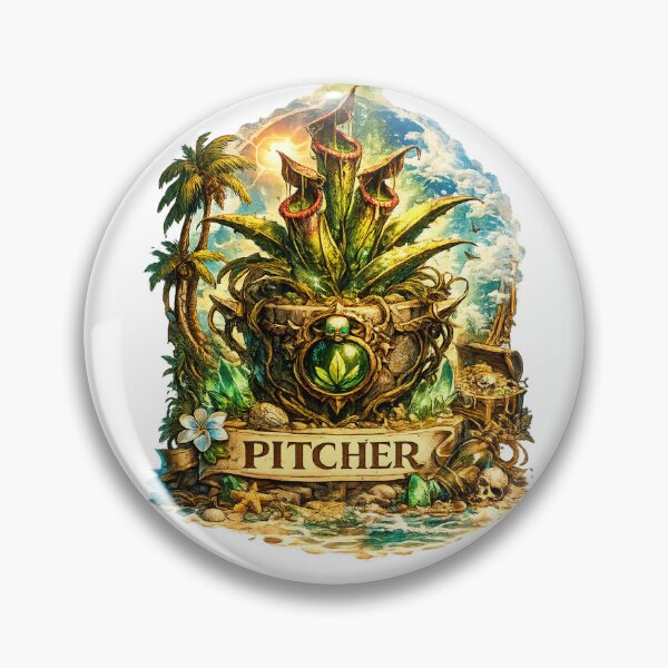 Item preview, Fantasy Pitcher Plant Summer Design – Tropical Carnivorous Plant designed and sold by ExoticWave.