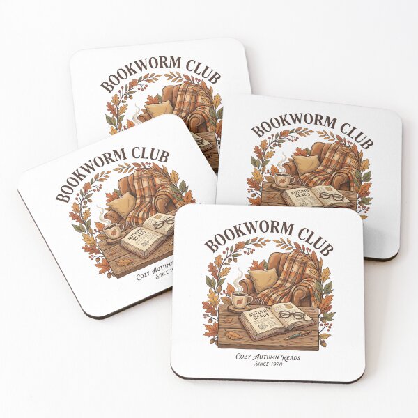 Item preview, Bookworm Club Cozy Autumn Reads Design Vintage Coffee & Book Lover Aesthetic designed and sold by urbinet.