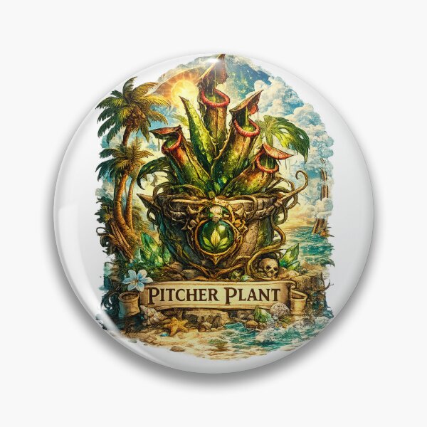 Item preview, Fantasy Pitcher Plant Summer Design – Tropical Carnivorous Plant designed and sold by ExoticWave.