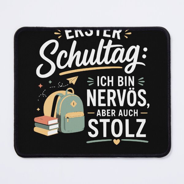 Item preview, My first day of school – I'm nervous, but also proud – memories of 1st grade designed and sold by FreshPixelArt.