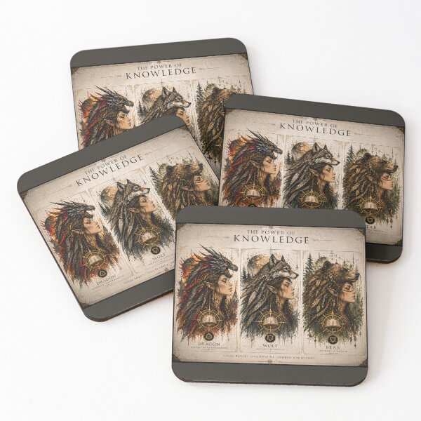 Item preview, The Power of Knowledge – Power & Instinct Bundle (Dragon, Wolf, Bear) designed and sold by InnerwayStudio.