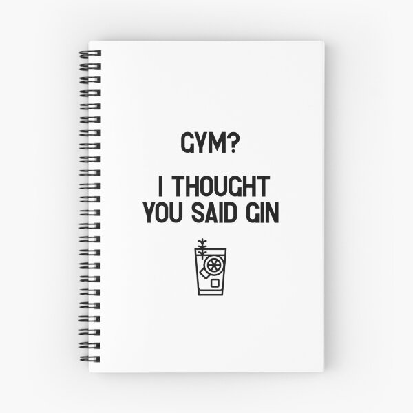 Item preview, Gym? I Thought You Said Gin – Funny pun for fitness & party humor designed and sold by SophiesDesign27.