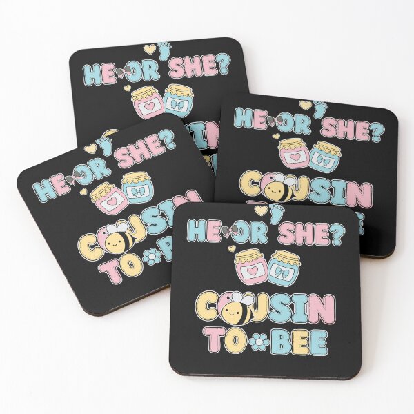 Item preview, Gender Reveal He Or She Cousin To Bee Baby Shower designed and sold by LuminOrb.