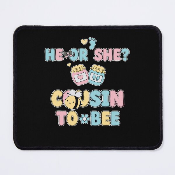 Item preview, Gender Reveal He Or She Cousin To Bee Baby Shower designed and sold by LuminOrb.
