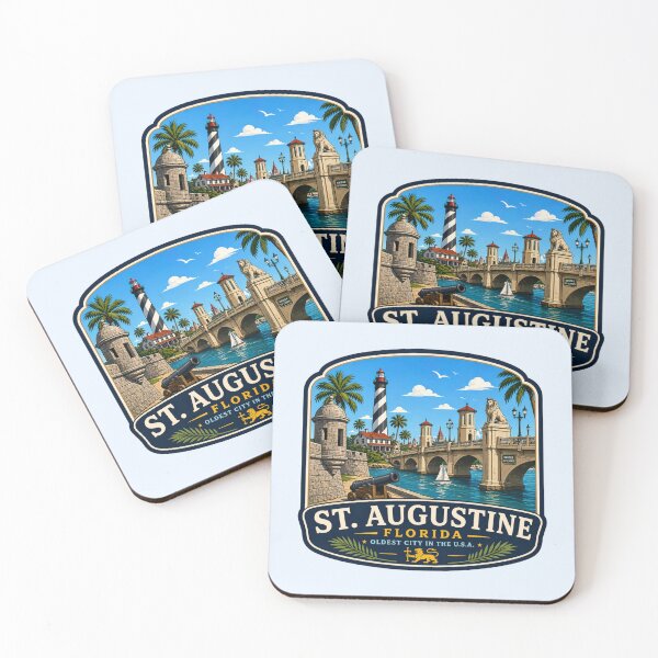 Item preview, St. Augustine, Florida - Bridge of Lions & Lighthouse designed and sold by Myra365Art.