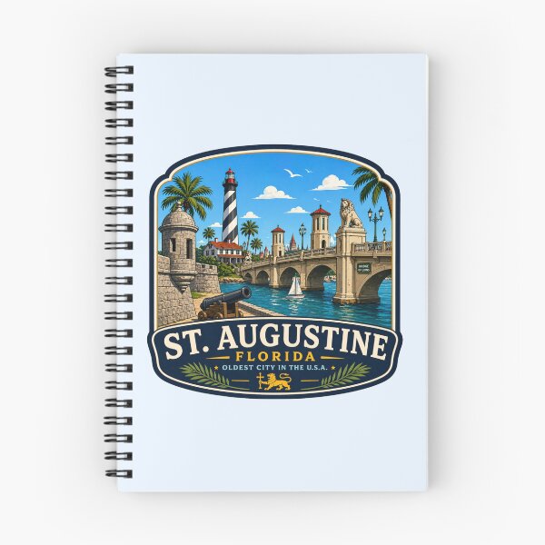 Item preview, St. Augustine, Florida - Bridge of Lions & Lighthouse designed and sold by Myra365Art.