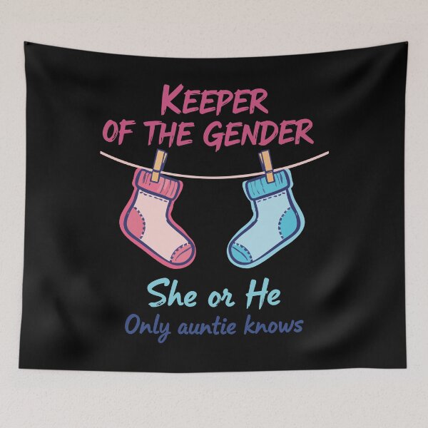 Item preview, Gender Reveal Keeper Of The Gender She Or He designed and sold by LuminOrb.