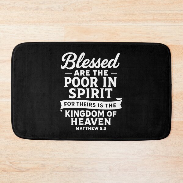Item preview, Matthew 5:3 Blessed Are The Poor In Spirit designed and sold by plushism.