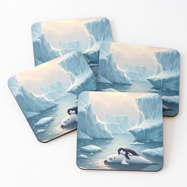 Item preview, Penguins and seals have become separated from their flocks. designed and sold by Whose-sweat.