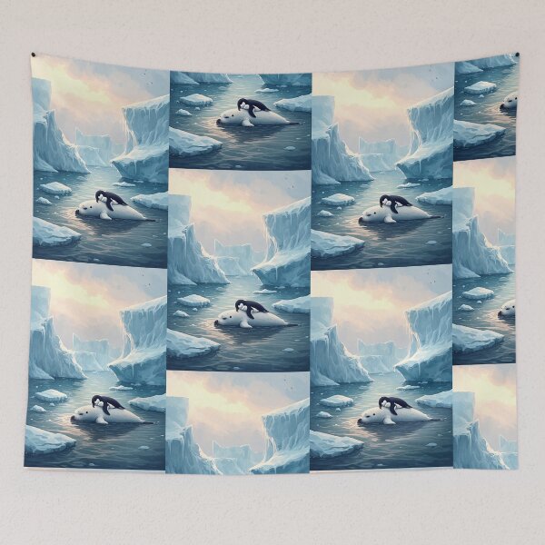 Item preview, Penguins and seals have become separated from their flocks. designed and sold by Whose-sweat.