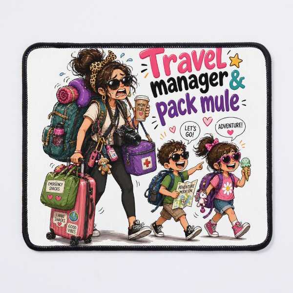 Item preview, Travel Mum Pack Mule Manager Life designed and sold by Podartfulpress.