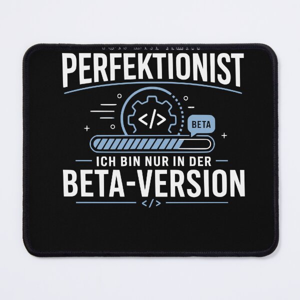 Item preview, I'm not a perfectionist, I'm just the beta version – nerd saying designed and sold by FreshPixelArt.