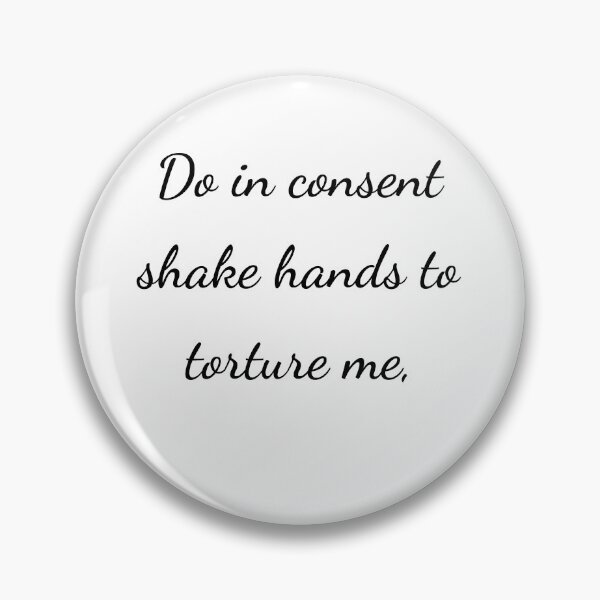 Item preview, "Do in consent shake hands to torture me," - handwriting black designed and sold by ariksworld.