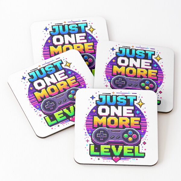 Item preview, Just One More Level Retro Gaming Shirt Funny Gamer designed and sold by the-dovlat.