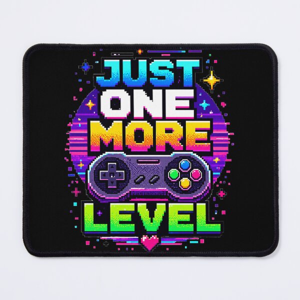 Item preview, Just One More Level Retro Gaming Shirt Funny Gamer designed and sold by the-dovlat.