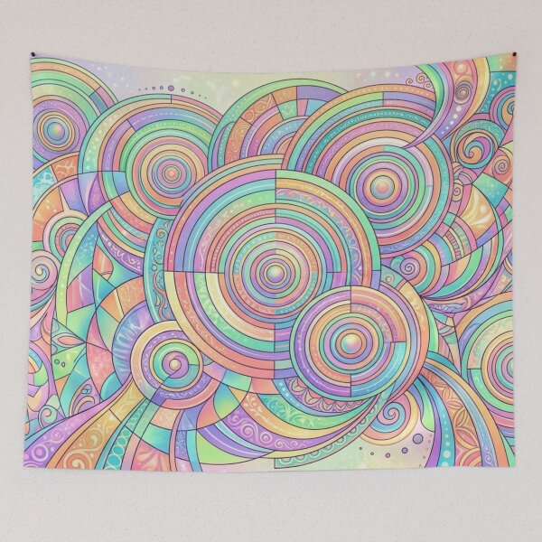 Item preview, Shimmering circular worlds of harmony designed and sold by Sigtrix.