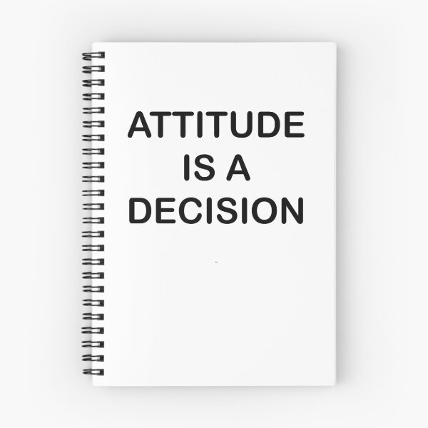Item preview, Attitude Is a Decision – Simple Black Text Motivational Quote designed and sold by EmeraldeaArt.