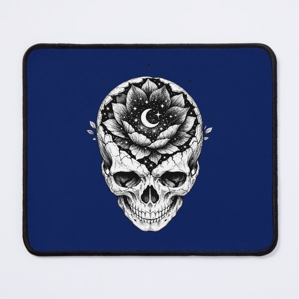 Item preview, The Star-Struck Skull | Celestial Night Bloom & Fine-Line Anatomy Art designed and sold by Studio77-Gothic.