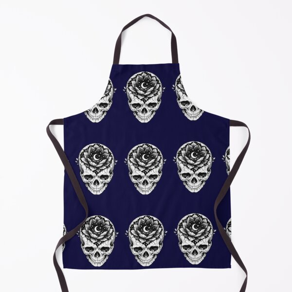 Item preview, The Star-Struck Skull | Celestial Night Bloom & Fine-Line Anatomy Art designed and sold by Studio77-Gothic.