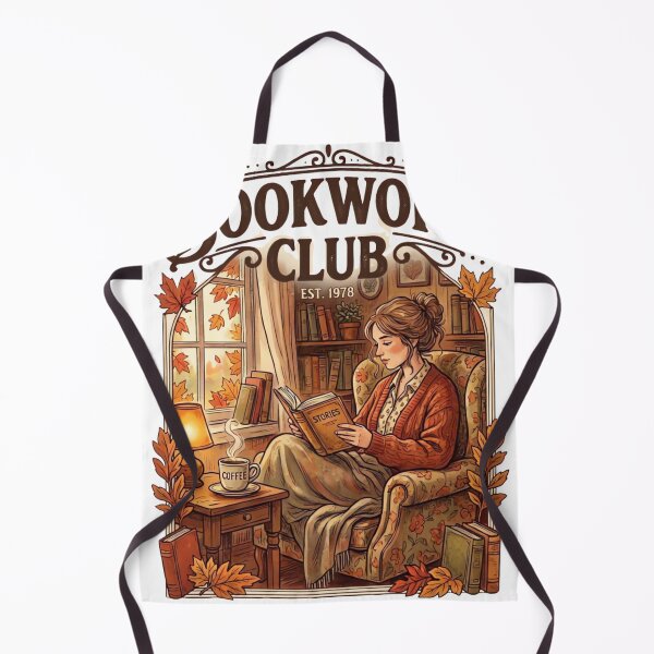 Item preview, Bookworm Club Cozy Autumn Reading Scene Vintage Coffee & Book Lover Design designed and sold by urbinet.