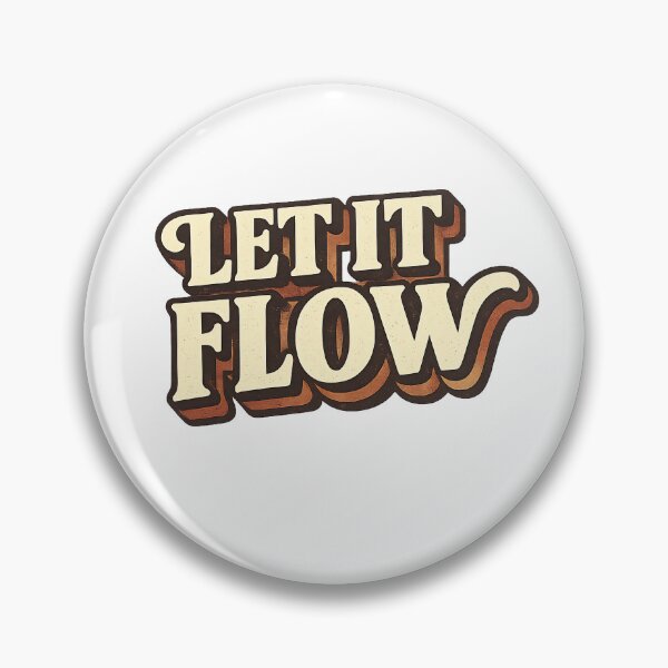 Item preview, Let It Flow Retro Vibes Design | Hippie Style Typography designed and sold by FindYouByZ.