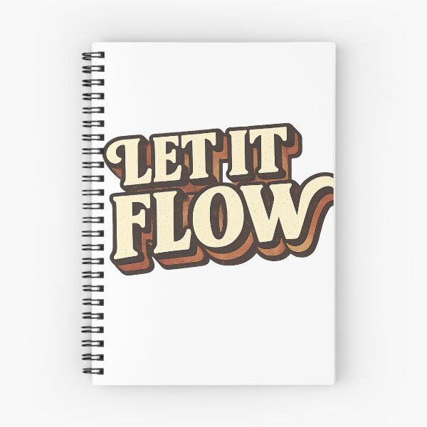 Item preview, Let It Flow Retro Vibes Design | Hippie Style Typography designed and sold by FindYouByZ.
