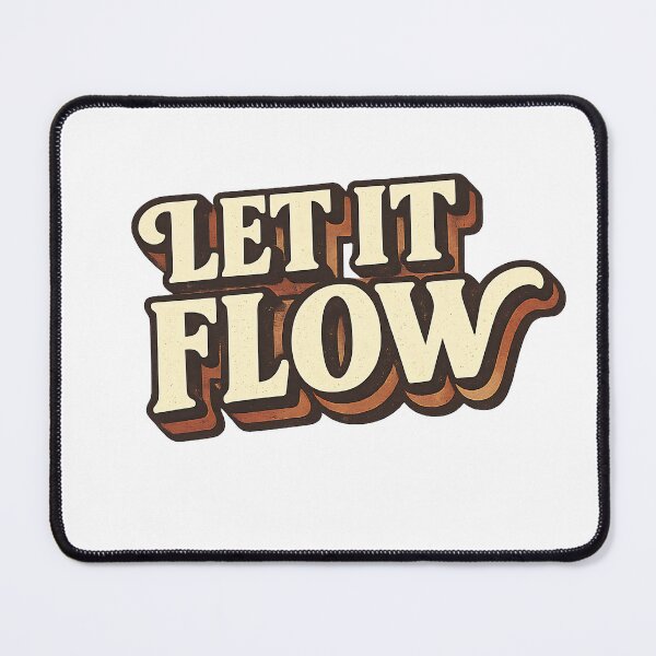 Item preview, Let It Flow Retro Vibes Design | Hippie Style Typography designed and sold by FindYouByZ.